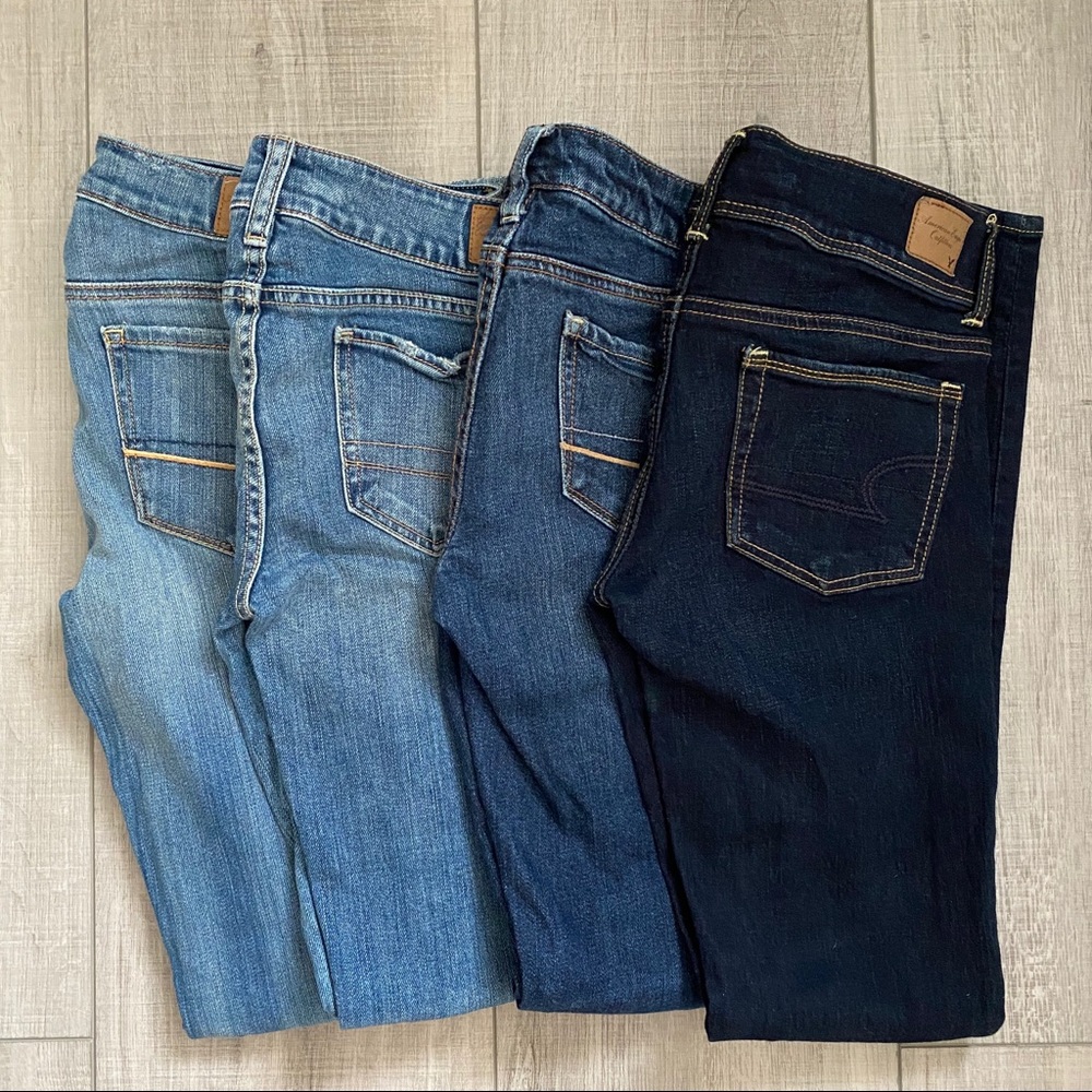 Lot of 4 American Eagle Jeans